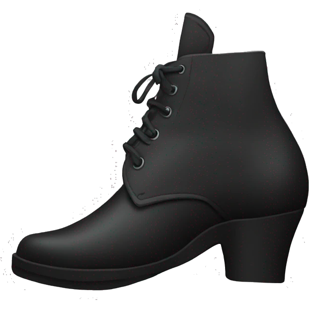 Zapato color negro  emoji