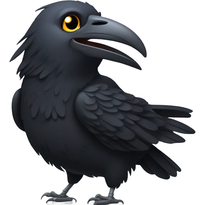 Laughing crow emoji
