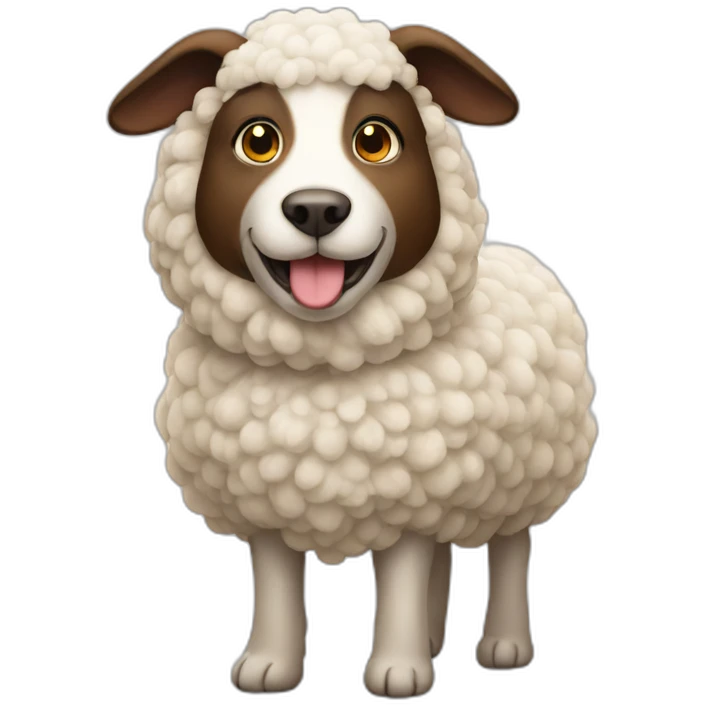 Dog sheep emoji