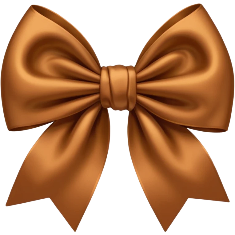 brown bow  emoji