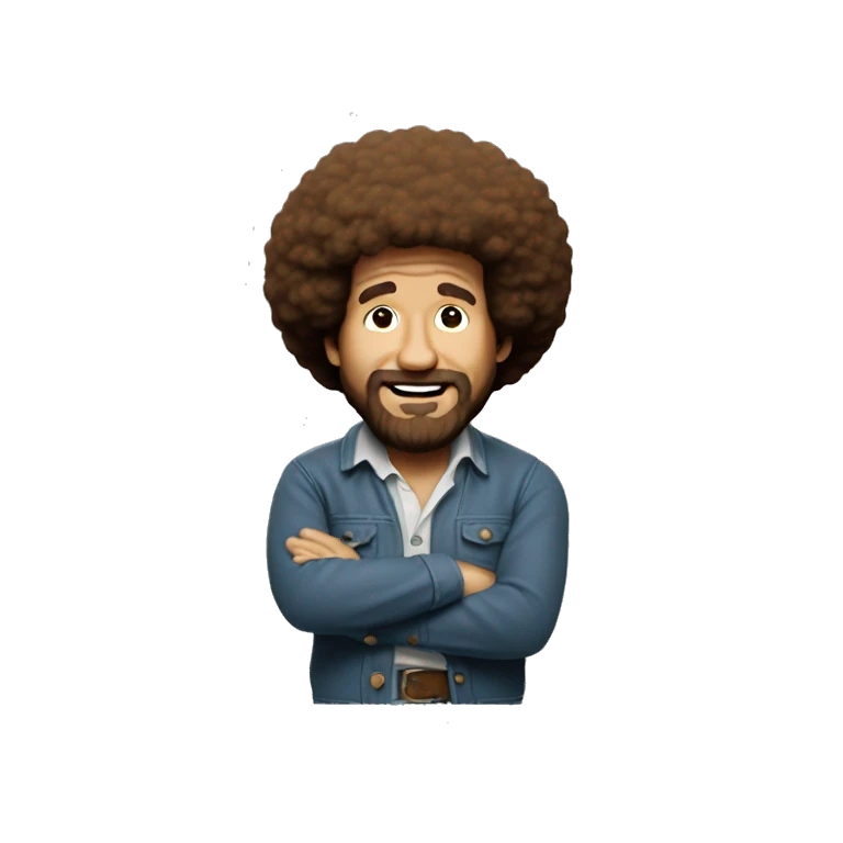 Bob ross qui peint emoji