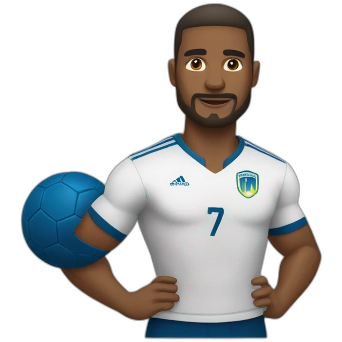 jugador de fútbol musculoso emoji
