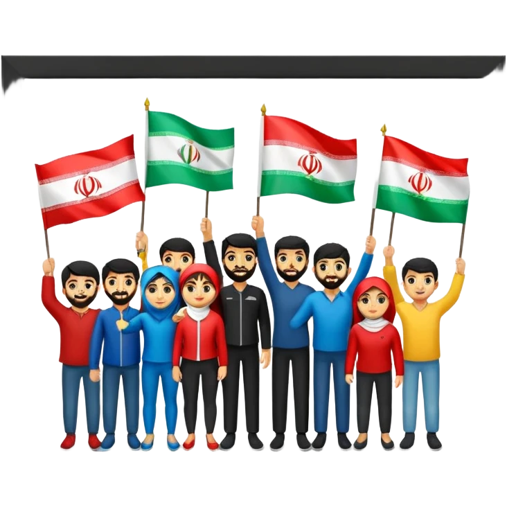 Freedoom IRAN, no islamic emoji