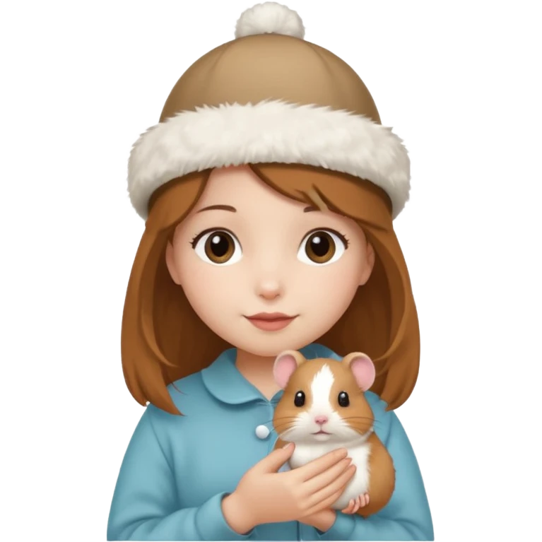 ponpon girl hamster emoji