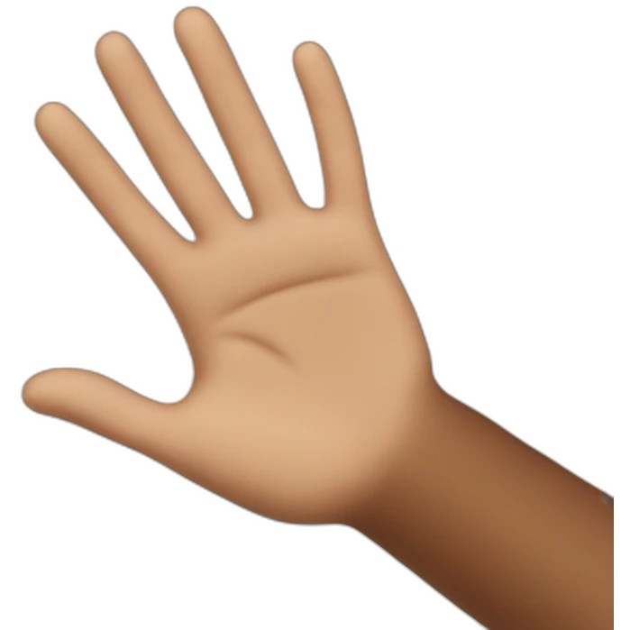 friend hand emoji