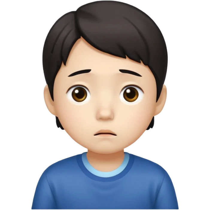 a Korean five-year-old who’s exhausted from studying emoji