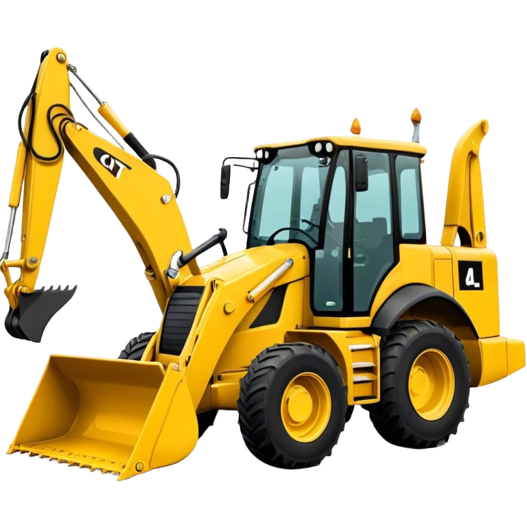 Backhoe Loader - Caterpillar 430F (Model Year: 2021) (Iconic colour: Yellow) emoji