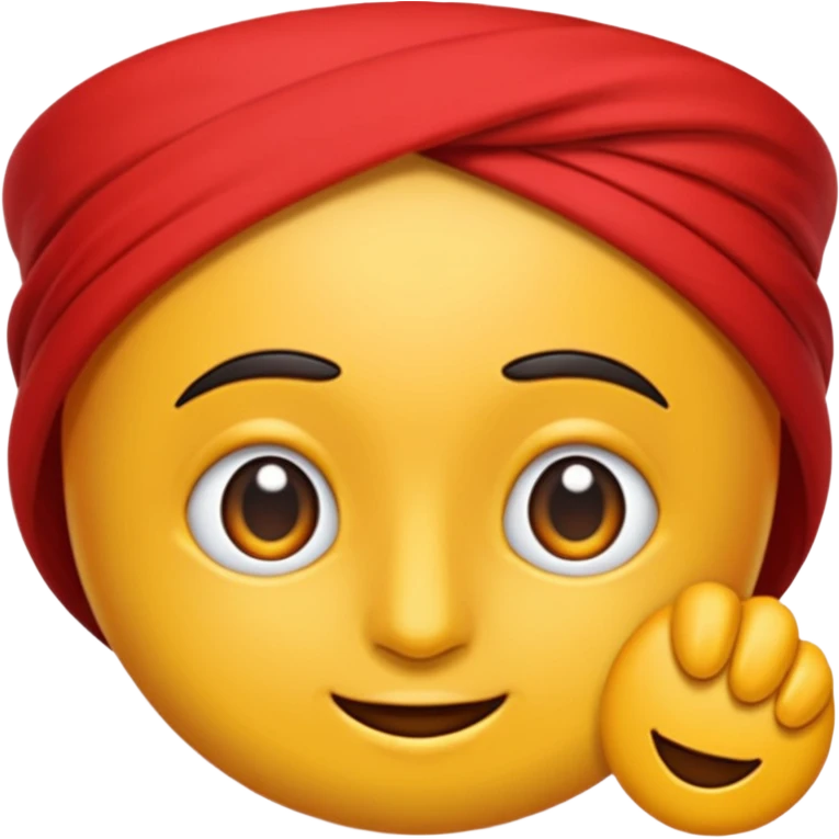 Kırmızı parıltı bir silah emoji