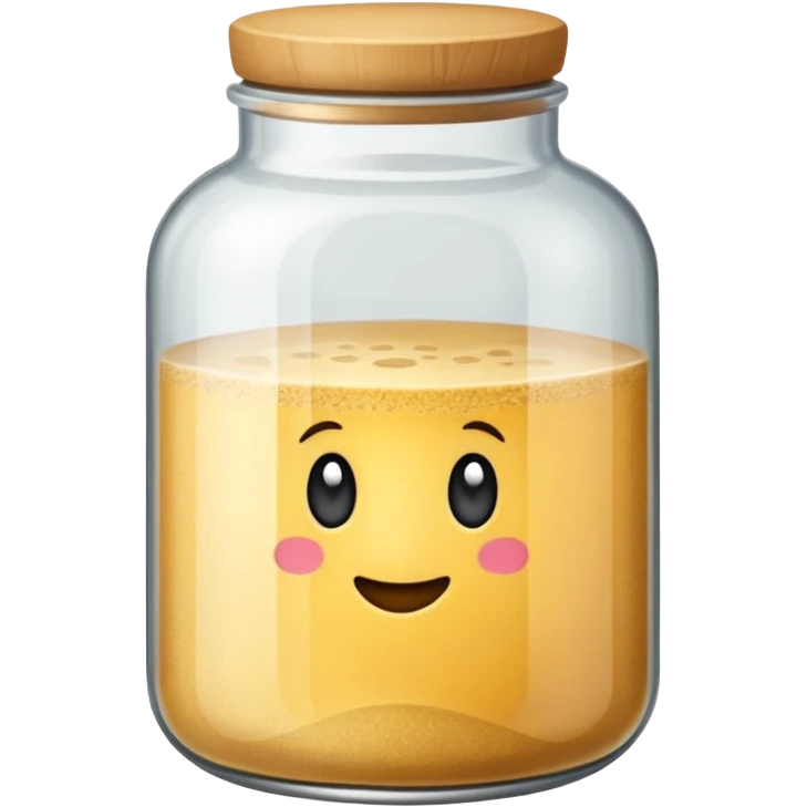 Poudre de farine dans un bocal  emoji