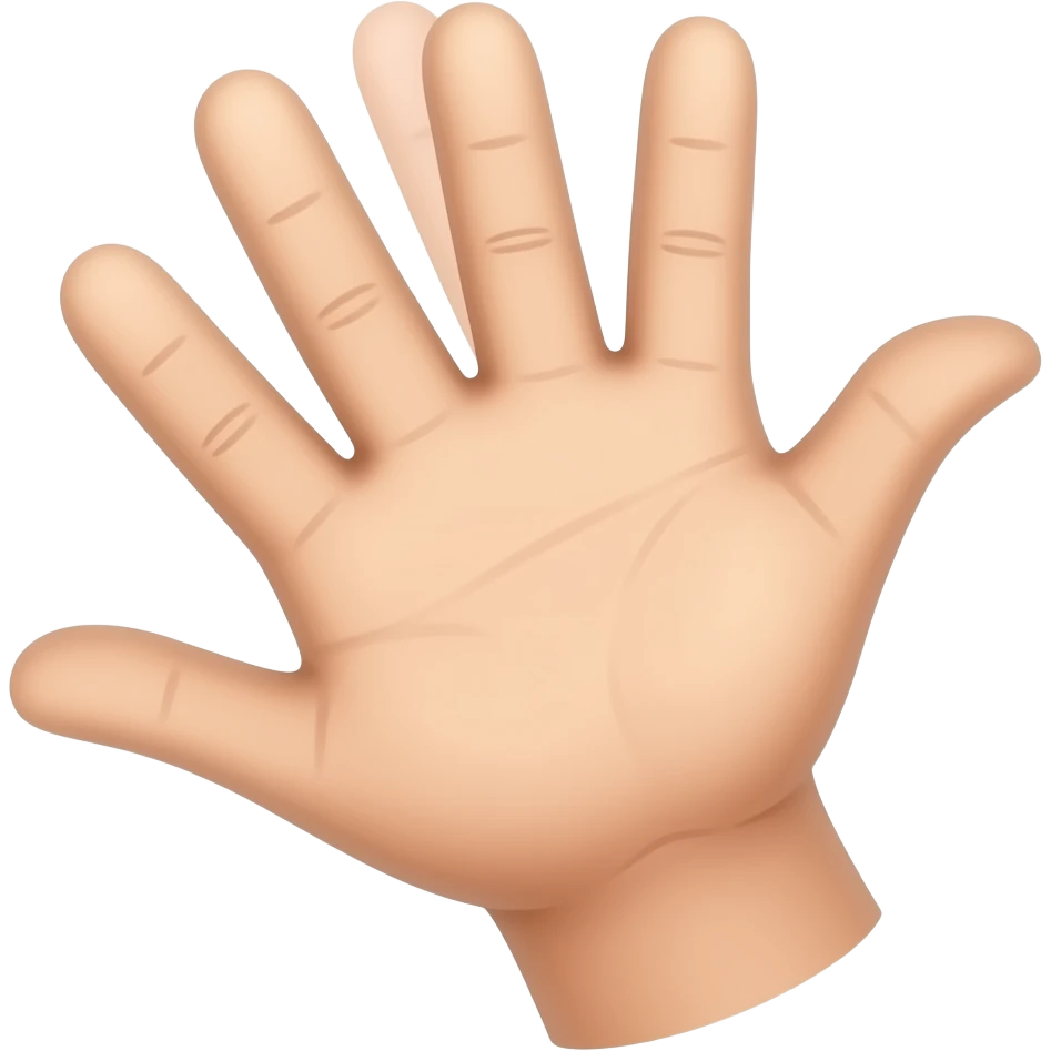 Chal chal chal chal hand emoji