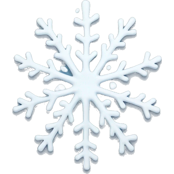 Melting snowflake emoji