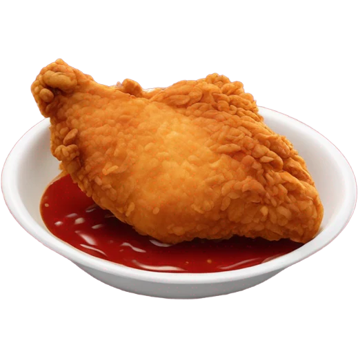 raising cane's chicken dipping into sauce emoji