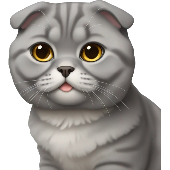 grey scottish fold emoji