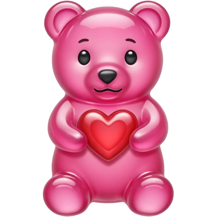 Gummy Beart Pink heart emoji
