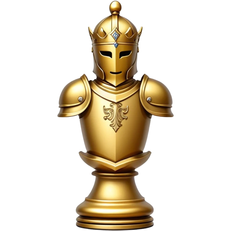 golden knight chess piece emoji