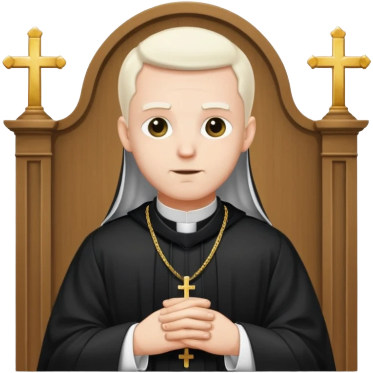 The priest presiding over the wedding emoji