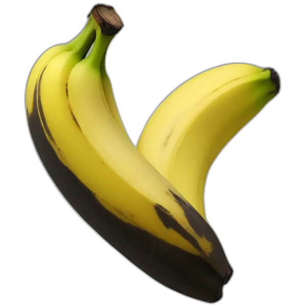 Ebony banana emoji
