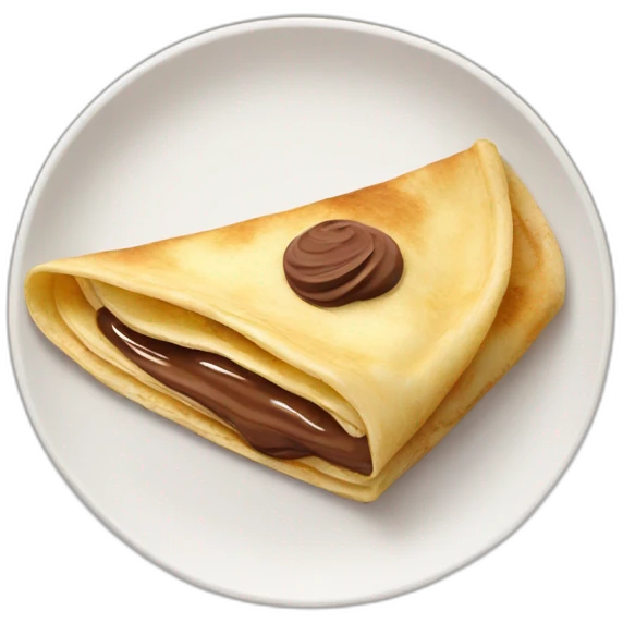real crepe nutella emoji