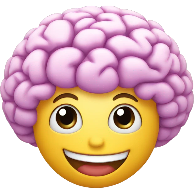 smiling brain emoji