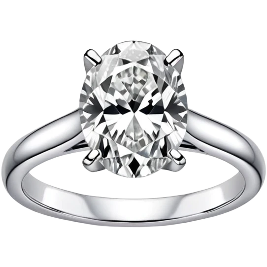 3 carat oval engagement ring emoji