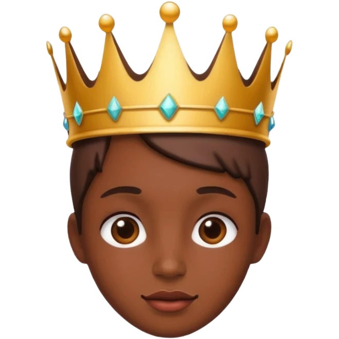Chcolate y una corona  emoji