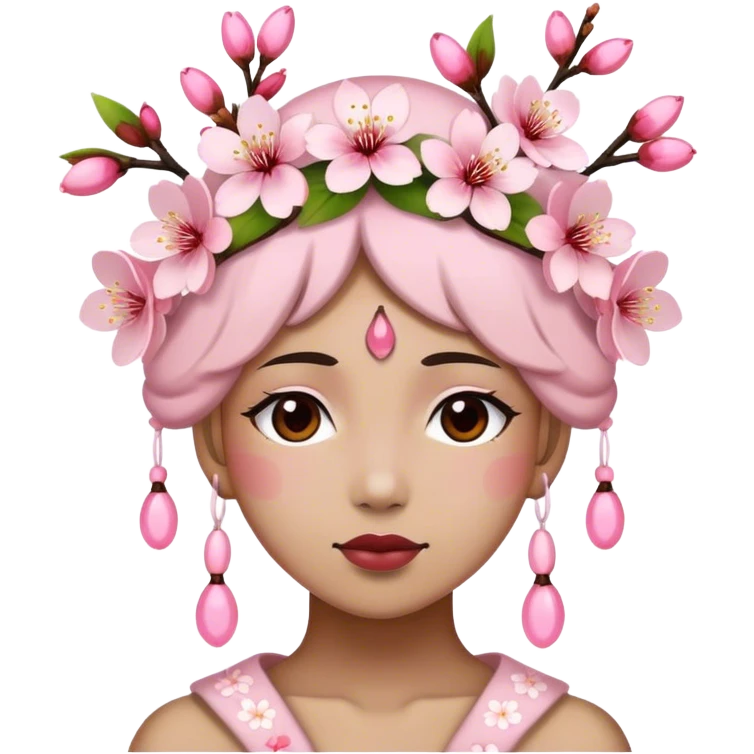 Cherry Blossom Headdress emoji