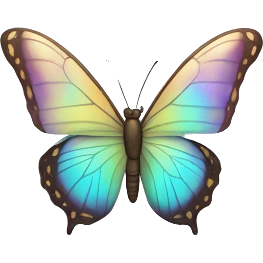 iridescent butterfly emoji