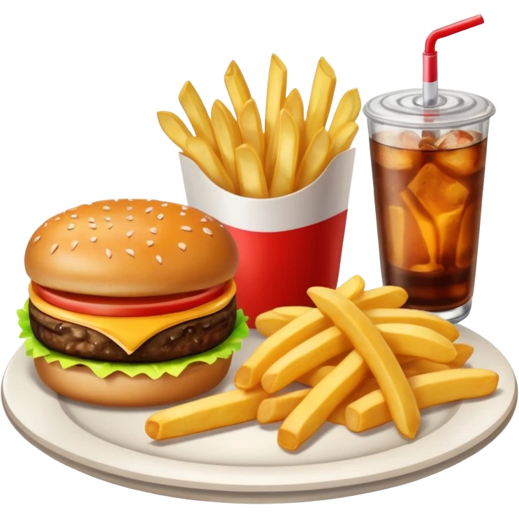 ungesundes mittagessen emoji