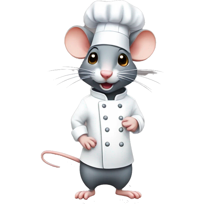 Rat with a chef hat ￼ emoji