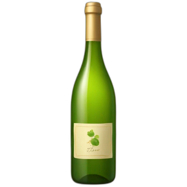 bottle of green wine emoji
