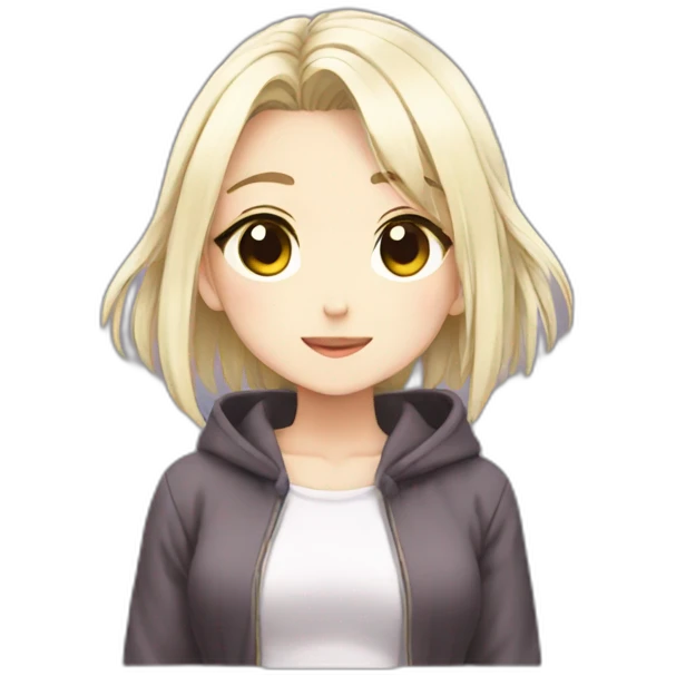 Anime girl cute emoji