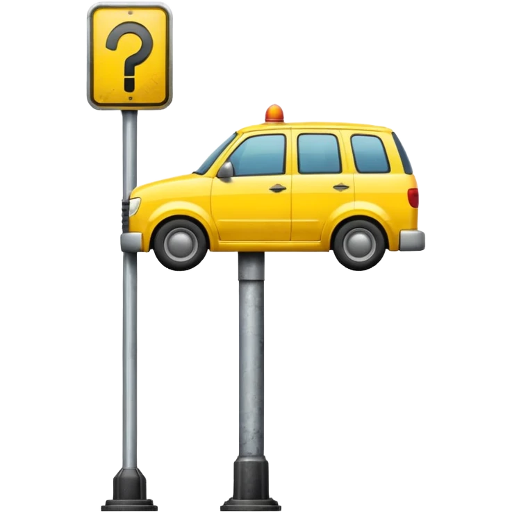 towing street  icon on pole emoji