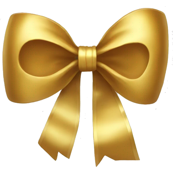 gold bow  emoji