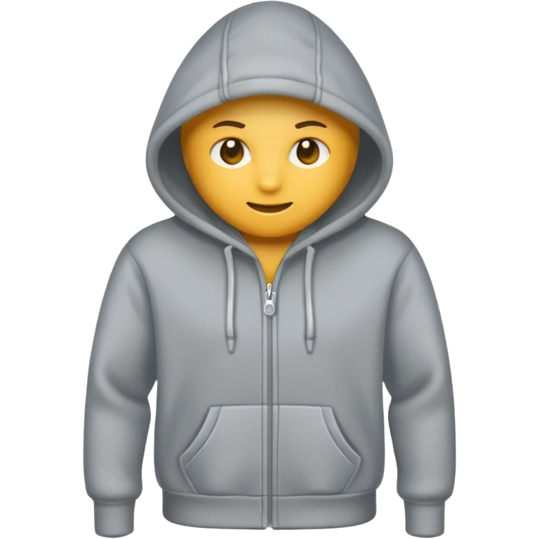only clean grey hoodie cloth emoji