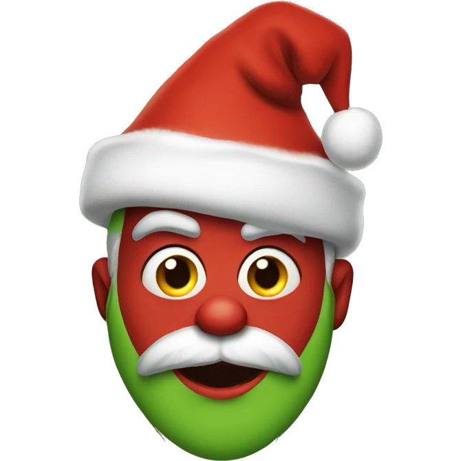 Santa grinch emoji
