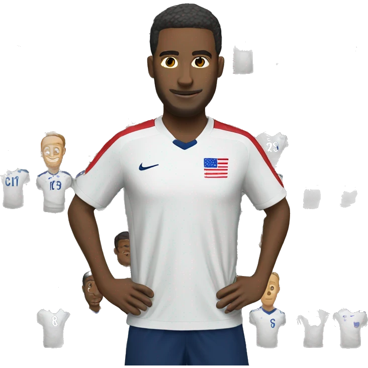 USA white man soccer emoji