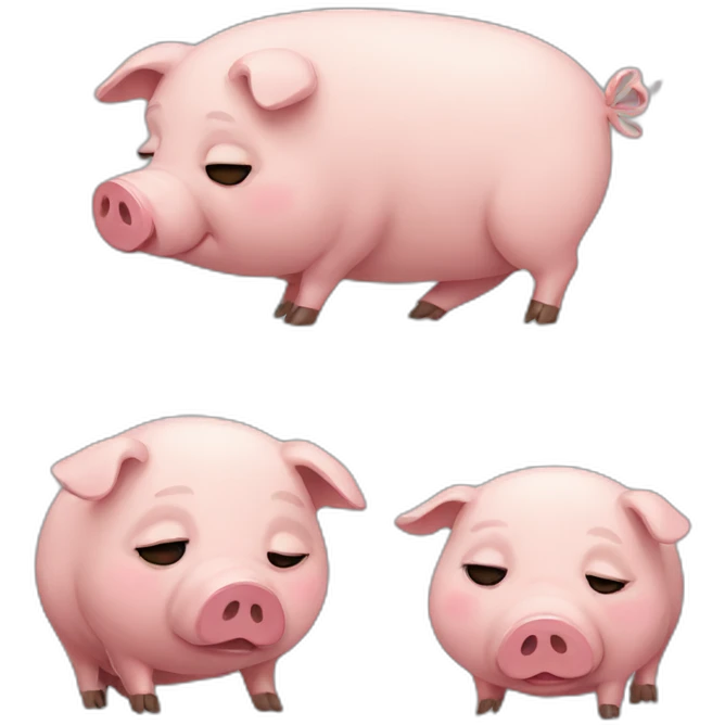 sad pig emoji