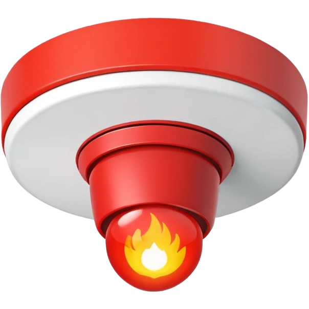 fire alarm on the ceiling  emoji