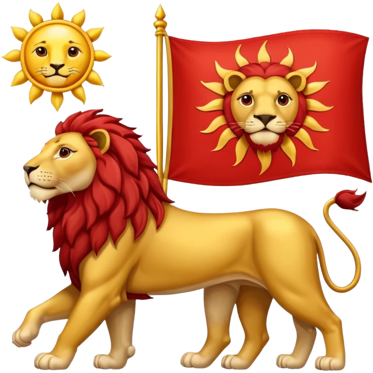 Lion & Sun Flag emoji