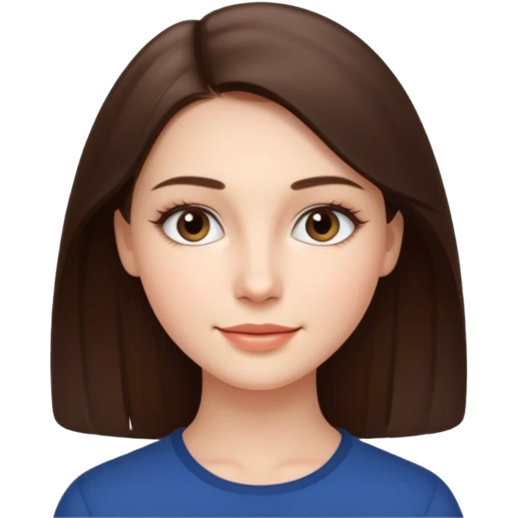 A realistic portrait of a young woman with soft facial features, clear skin, natural makeup, gentle eyes, symmetrical face, subtle smile, smooth lighting, high detail, photorealistic, 85mm len
 emoji
