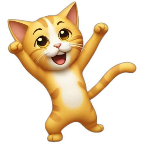 Cat making a dab  emoji