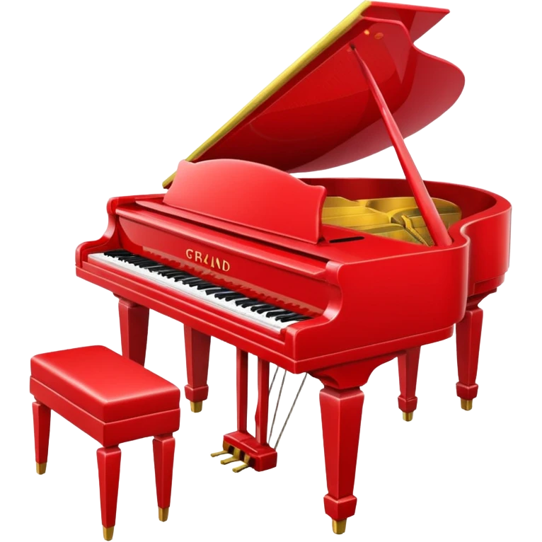 red piano emoji