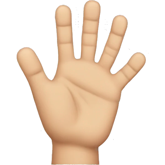 five fingers emoji