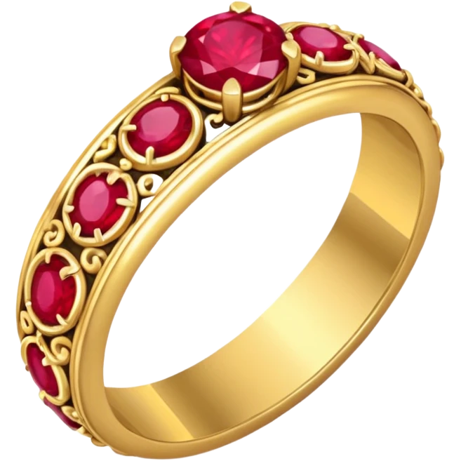 glitter rubi married ring emoji