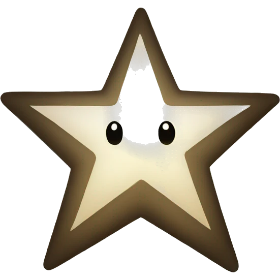 Horizontal half star emoji