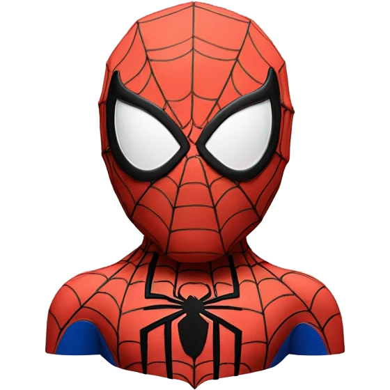 3D Style Spider-Man and e emoji