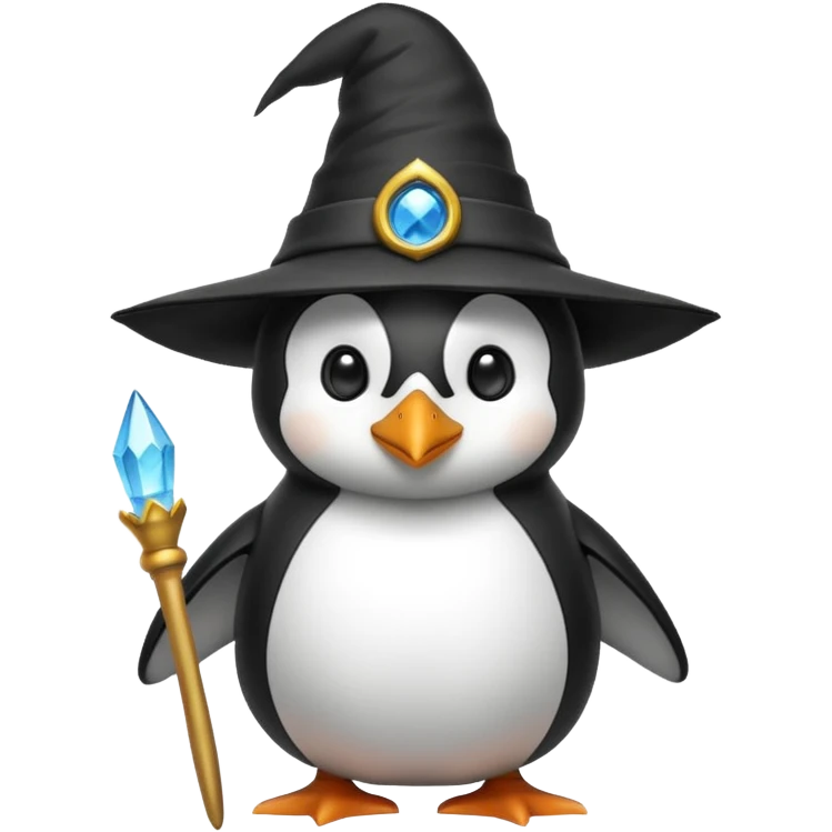 Penguin Wizard emoji