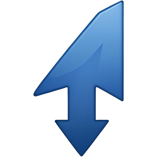 dark blue 
"top" icon with an up arrow emoji