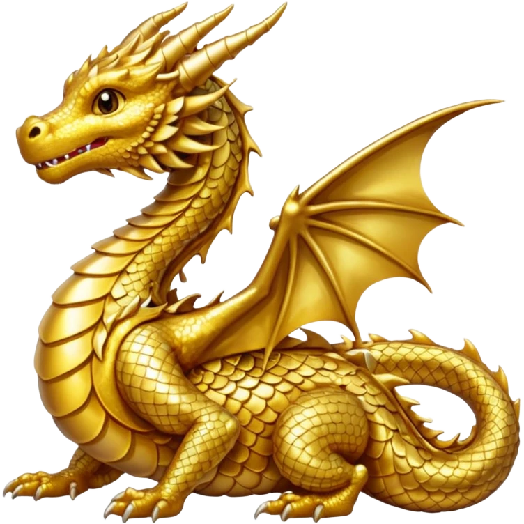 small gold dragon emoji