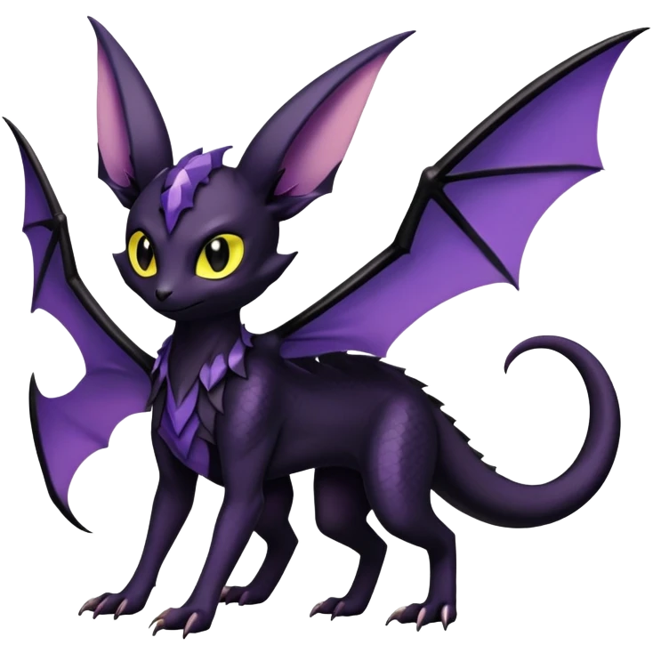 Salandit-Noivern-Umbreon-Espeon-Hybrid (Full body) emoji